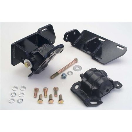 TRANS-DAPT Trans-Dapt 4406 Swap Mount Motor Mount for Small Block Chevy V8 into 4WD S10 with Pads TRA4406